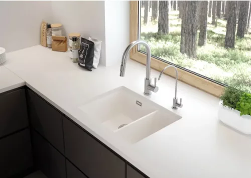 Egyéb csaptelep, Deante csap szűrt vízhez, szálcsiszolt acél BEZ_F62F