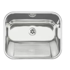   Mosogatótálca, Deante ipari mosogató, 1 medencés, 53,3x43,3 cm, szatén ZYK_0100