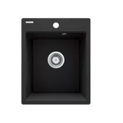   Mosogatótálca, Deante Corio 1 medencés gránit mosogató, grafit metál ZRC_G103