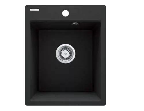 Mosogatótálca, Deante Corio 1 medencés gránit mosogató, grafit metál ZRC_G103