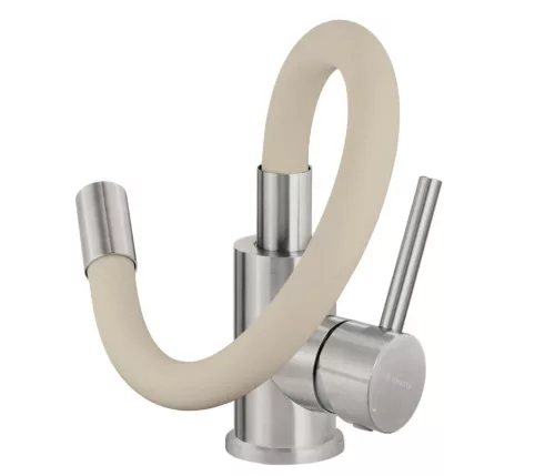 Mosogatótálca, Deante Corio 1 medencés gránit mosogató csapteleppel, homok ZRCP7103