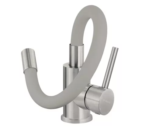 Mosogatótálca, Deante Corio 1 medencés gránit mosogató csapteleppel, metálszürke ZRCPS103