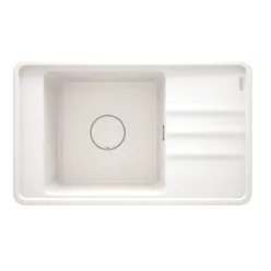   Mosogatótálca, Deante Momi 1 medencés gránit mosogató csepegtetővel, alabástrom ZKM_A11B