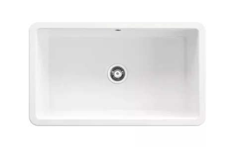 Mosogatótálca, Deante Lumi 1 medencés kerámia mosogató 81x48 cm, fehér ZCU_610D