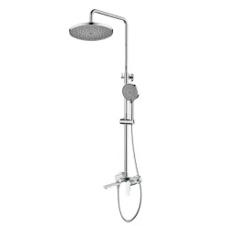   Zuhanyszett, Deante Ivo esőztető fejzuhany keverő csapteleppel, króm NLI_01RK