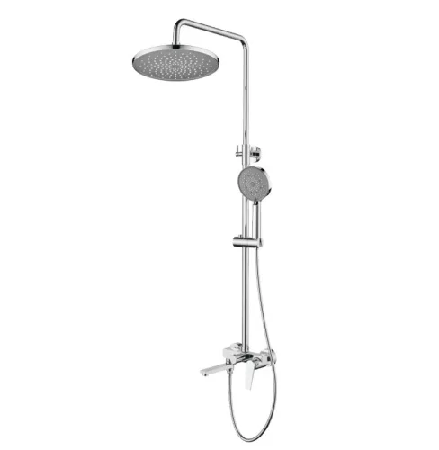 Zuhanyszett, Deante Ivo esőztető fejzuhany keverő csapteleppel, króm NLI_01RK