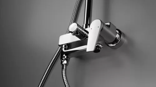 Zuhanyszett, Deante Ivo esőztető fejzuhany keverő csapteleppel, króm NLI_01RK