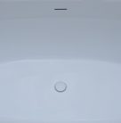 Kád, Aquatrend Alonso szabadonálló akril 170x80, fehér lefolyóval