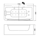 Kád, Wellis Rhone kádtest 170x85 cm WK00214
