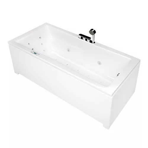 Hidromasszázs kád, Wellis Huron 180 balos E-Drive hidromasszázs kád, Flipper csaptelep, WK00196
