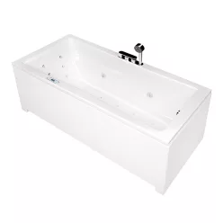   Hidromasszázs kád, Wellis Huron 180 balos E-Max hidromasszázs kád, Flipper csaptelep, WK00200
