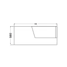 Hidromasszázs kád, Wellis Tivoli  E-Drive Touch csaptelep nélkül WK00141