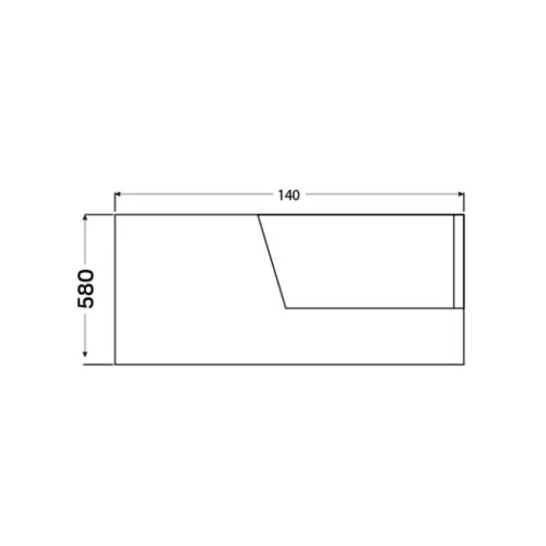 Hidromasszázs kád, Wellis Tivoli  E-Drive Touch csaptelep nélkül WK00141
