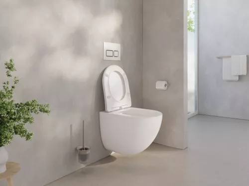 WC, Ravak Chrome AquaSpin fali WC, ülökével, fehér X03121