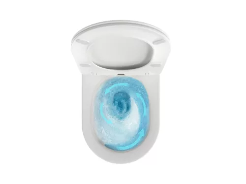 WC, Ravak Chrome AquaSpin fali WC, ülökével, fehér X03121