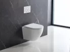 WC, Karag Milos fali rimless wc slim, soft-close ülőkével LT 046E-NR