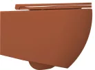 WC, Sapho Isvea Infinity Rimless fali wc 36,5x53 cm, terracotta 10NF02005-2U