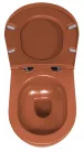 WC, Sapho Isvea Infinity Rimless fali wc 36,5x53 cm, terracotta 10NF02005-2U