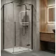 Zuhanykabin, Wellis Sorrento Plus zuhanykabin 90x90, jobbos, gun metal WC00562