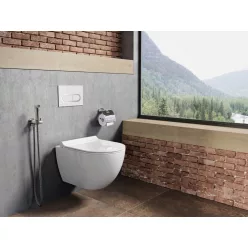   WC, Ravak Uni Chrome RimOff wc szett, Soft Close ülőkével X03081