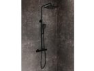Zuhanyszett, Ravak 10° Free zuhanyoszlop, nem termosztatikus, matt fekete X070643