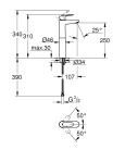 Mosdó csaptelep, Grohe BauEdge magas mosdó csaptelep, króm 23761001