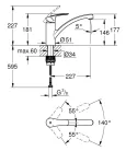 Mosogató csaptelep, Grohe Eurosmart mosogató csaptelep, króm 33281003