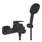 Kádtöltő csaptelep, Grohe Cubeo kádtöltő zuhanyszettel, fekete 1018142430