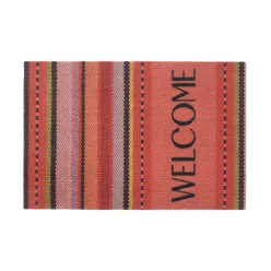 Lábtörlő, Impression woven stripes red 40x60