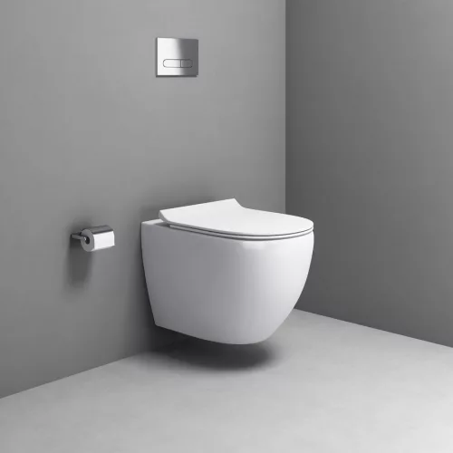 WC, Aqualine Carlo Vortex Rimless fali WC, 36x53 cm PRX.101.851