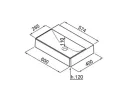 Mosdó, TBOSS Puro T 60 mosdó, fekete
