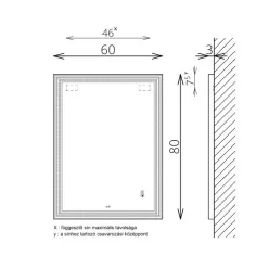 Tükör, TBOSS Floating Mirror Prisma 60x80