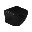 WC, Invena Tavro fali wc soft-close wc tetővel, fekete CE-71-005-Y