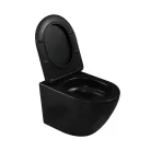 WC, Invena Tavro fali wc soft-close wc tetővel, fekete CE-71-005-Y