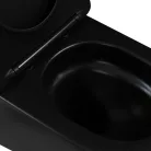 WC, Invena Tavro fali wc soft-close wc tetővel, fekete CE-71-005-Y