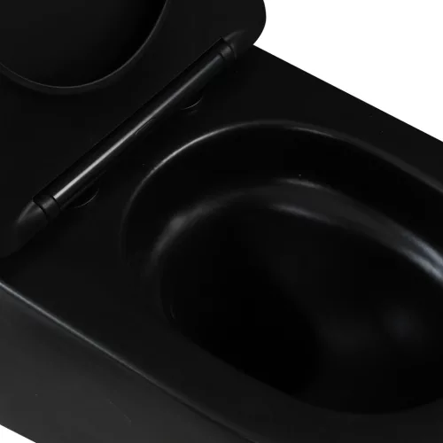 WC, Invena Tavro fali wc soft-close wc tetővel, fekete CE-71-005-Y
