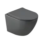 WC, Invena Tavro fali wc soft-close wc tetővel, szürke CE-71-007-Y