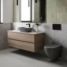 WC, Invena Tavro fali wc soft-close wc tetővel, szürke CE-71-007-Y