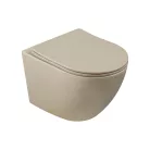 WC, Invena Tavro fali wc soft-close wc tetővel, cappuccino CE-71-008-Y