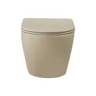 WC, Invena Tavro fali wc soft-close wc tetővel, cappuccino CE-71-008-Y