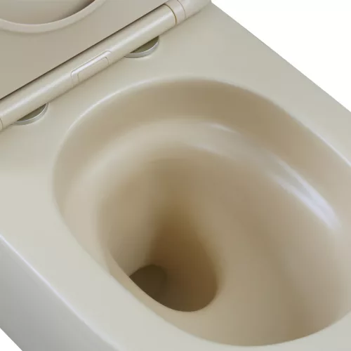 WC, Invena Tavro fali wc soft-close wc tetővel, cappuccino CE-71-008-Y