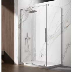   Zuhanykabin, Sapho Gelco Spirit Black zuhanykabin, 100x80 cm, króm GI1010GI3580