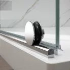 Zuhanykabin, Sapho Gelco Spirit Black zuhanykabin, 100x80 cm, króm GI1010GI3580