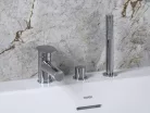 Kádperemre szerelhető csaptelep, Ravak Spring SG 026.00CR, 3 utas, króm X070529
