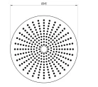 Trópusi zuhany, Ravak mennyezeti esőztető,  245 mm, 989.30SSB, rozsdamentes acél X07P1458