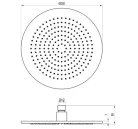Trópusi zuhany, Ravak esőztető zuhanyfej, 250 mm, 980.30SSB, rozsdamentes acél X07P1576