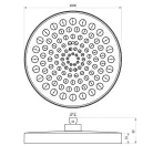 Trópusi zuhany, Ravak esőztető zuhanyfej, 300 mm, 991.00CR, króm X07P1457