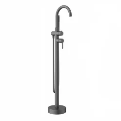   Kádtöltő csaptelep, Wellis Vito szabadonálló kád csaptelep brushed gun metal grey ACS0429