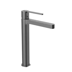   Mosdó csaptelep, Wellis Vito magasított mosdó csaptelep, brushed gun metal grey ACS0423