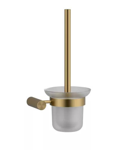 WC kefe tartó, Wellis Ischia fali wc kefe tartó brushed gold WE00208